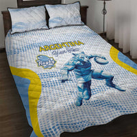 Argentina Rugby Custom Quilt Bed Set Pumas Mascot - Sporty Style