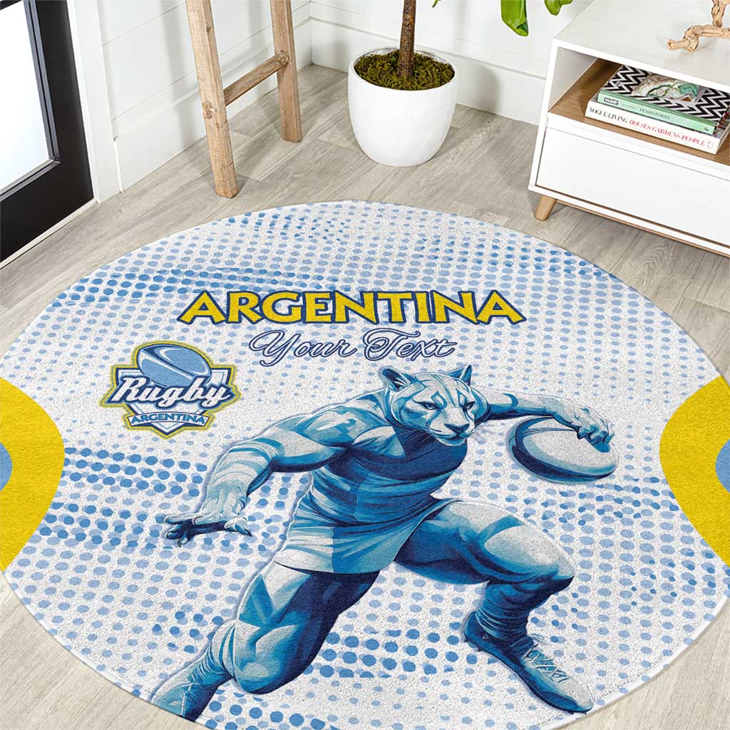 Argentina Rugby Custom Round Carpet Pumas Mascot - Sporty Style