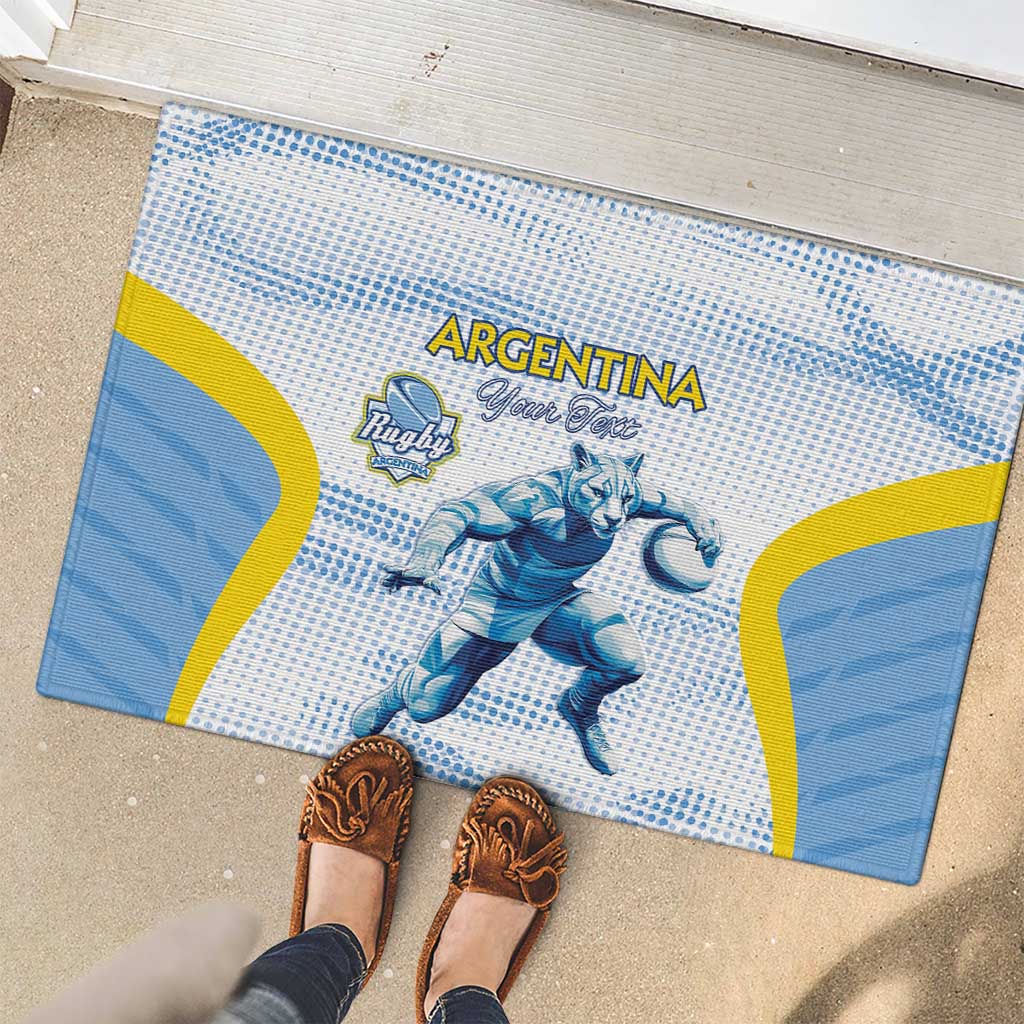 Argentina Rugby Custom Rubber Doormat Pumas Mascot - Sporty Style