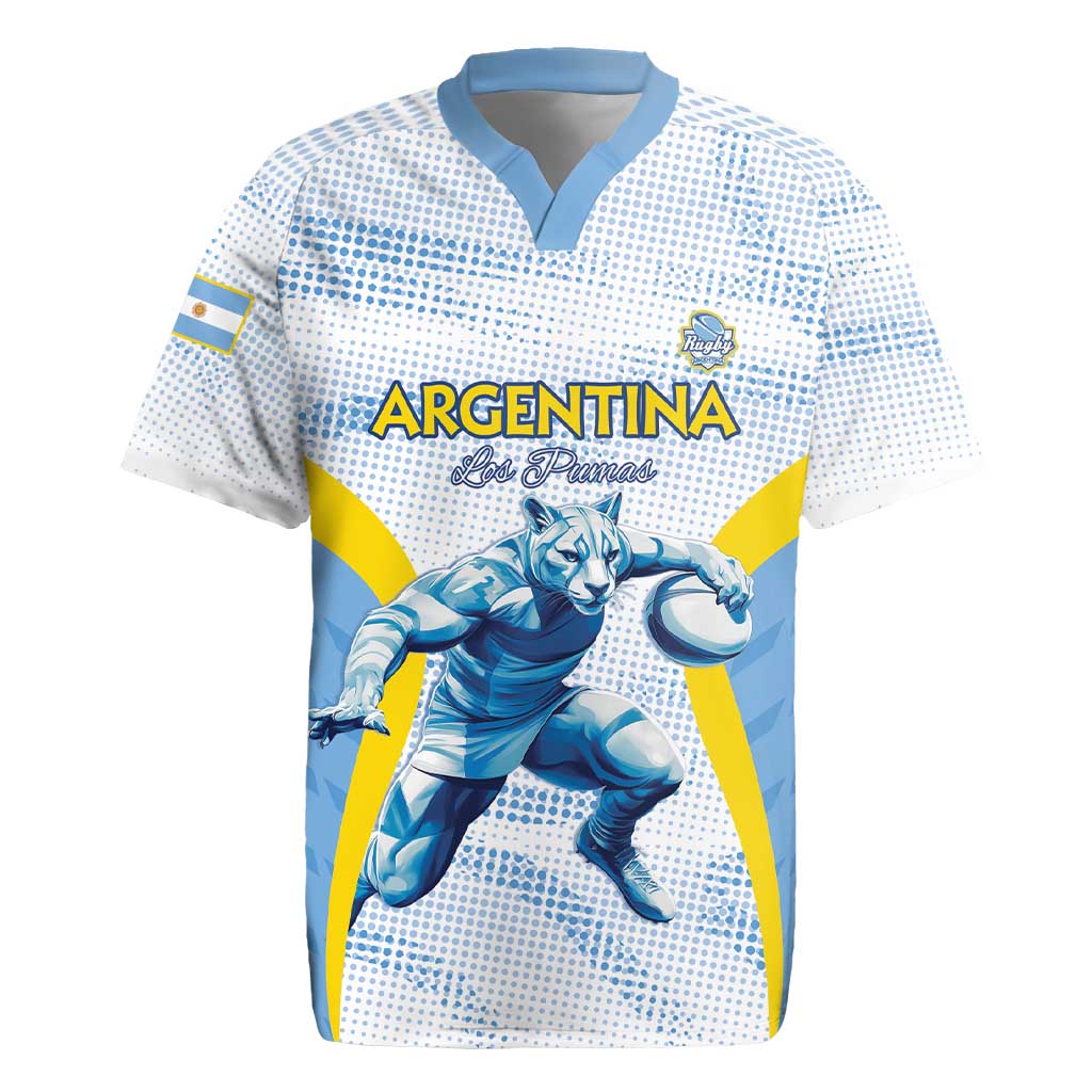 argentina rugby gear Argentina Rugby Custom Rugby Jersey Pumas Mascot - Sporty Style LT15