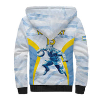 Argentina Rugby Custom Sherpa Hoodie Pumas Mascot - Sporty Style