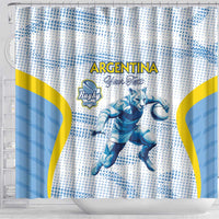 Argentina Rugby Custom Shower Curtain Pumas Mascot - Sporty Style