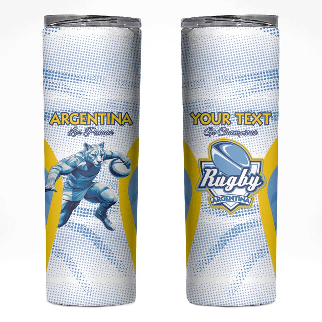 Argentina Rugby Custom Skinny Tumbler Pumas Mascot - Sporty Style