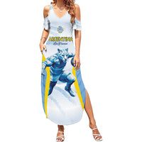 Argentina Rugby Custom Summer Maxi Dress Pumas Mascot - Sporty Style