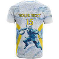 Argentina Rugby Custom T Shirt Pumas Mascot - Sporty Style