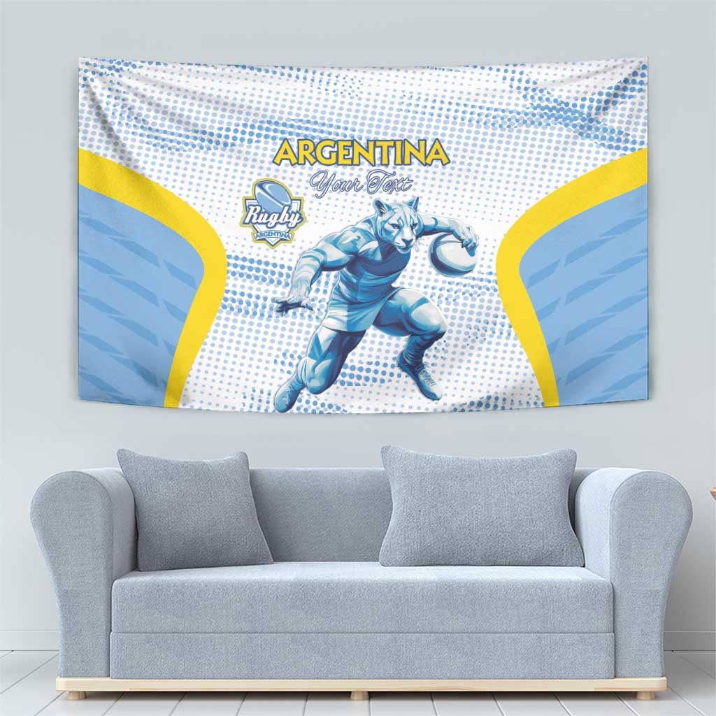 Argentina Rugby Custom Tapestry Pumas Mascot - Sporty Style