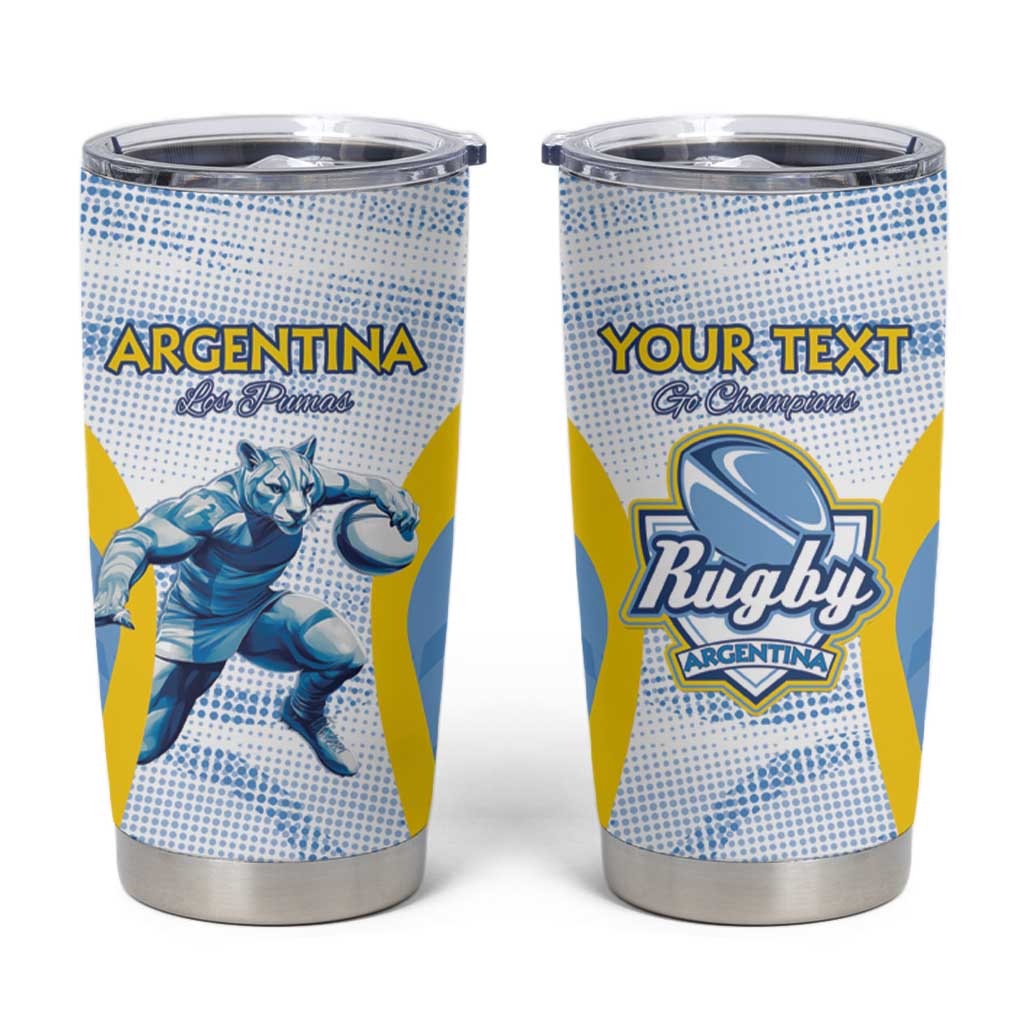 Argentina Rugby Custom Tumbler Cup Pumas Mascot - Sporty Style