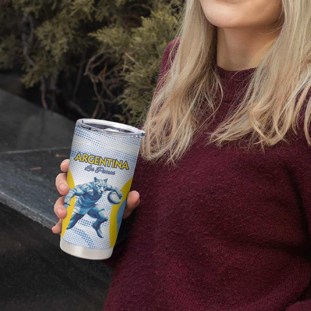 Argentina Rugby Custom Tumbler Cup Pumas Mascot - Sporty Style