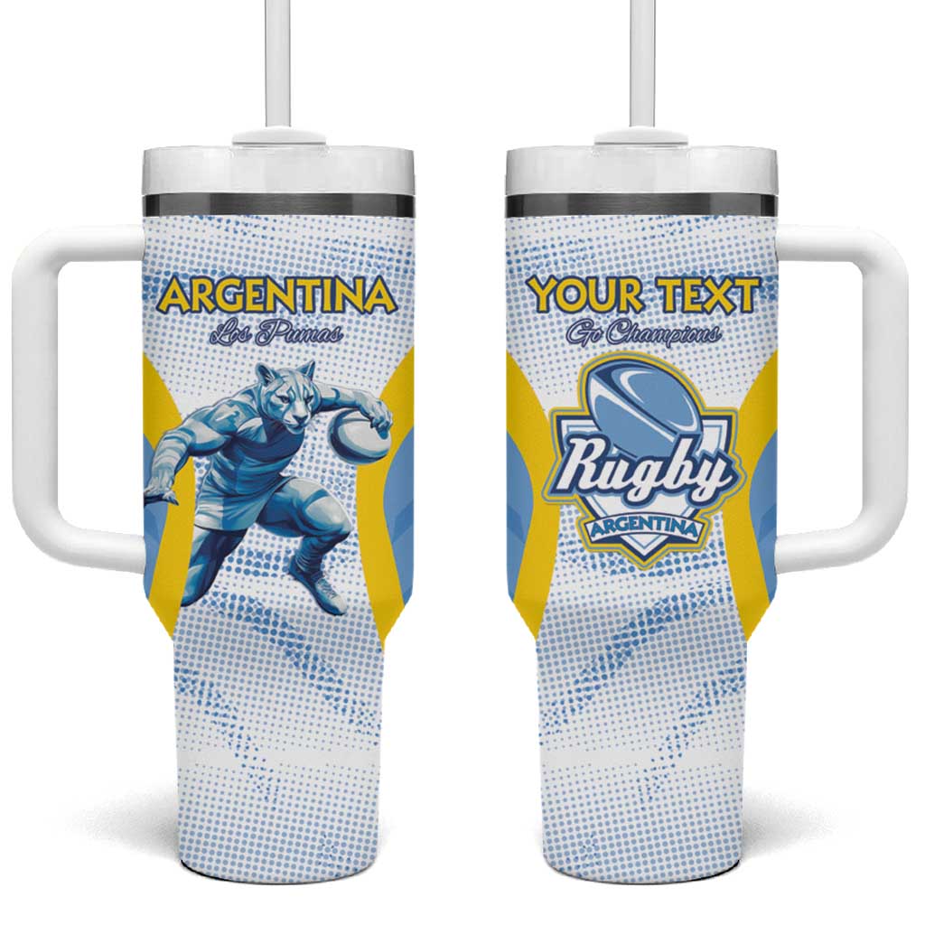 Argentina Rugby Custom Tumbler With Handle Pumas Mascot - Sporty Style