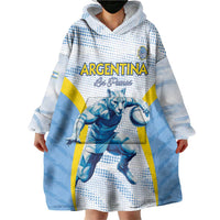 Argentina Rugby Custom Wearable Blanket Hoodie Pumas Mascot - Sporty Style