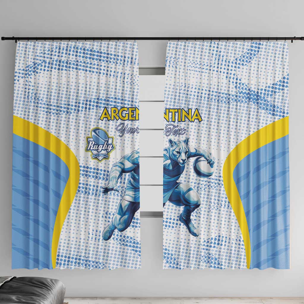Argentina Rugby Custom Window Curtain Pumas Mascot - Sporty Style