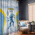 Argentina Rugby Custom Window Curtain Pumas Mascot - Sporty Style