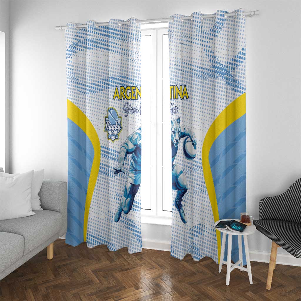 Argentina Rugby Custom Window Curtain Pumas Mascot - Sporty Style