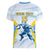 Argentina Rugby Custom Women V-Neck T-Shirt Pumas Mascot - Sporty Style