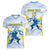 Argentina Rugby Custom Women V-Neck T-Shirt Pumas Mascot - Sporty Style
