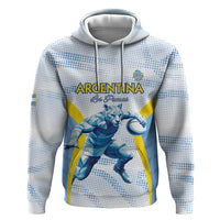 Argentina Rugby Custom Zip Hoodie Pumas Mascot - Sporty Style