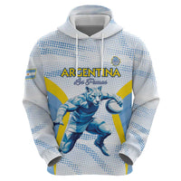 Argentina Rugby Custom Zip Hoodie Pumas Mascot - Sporty Style