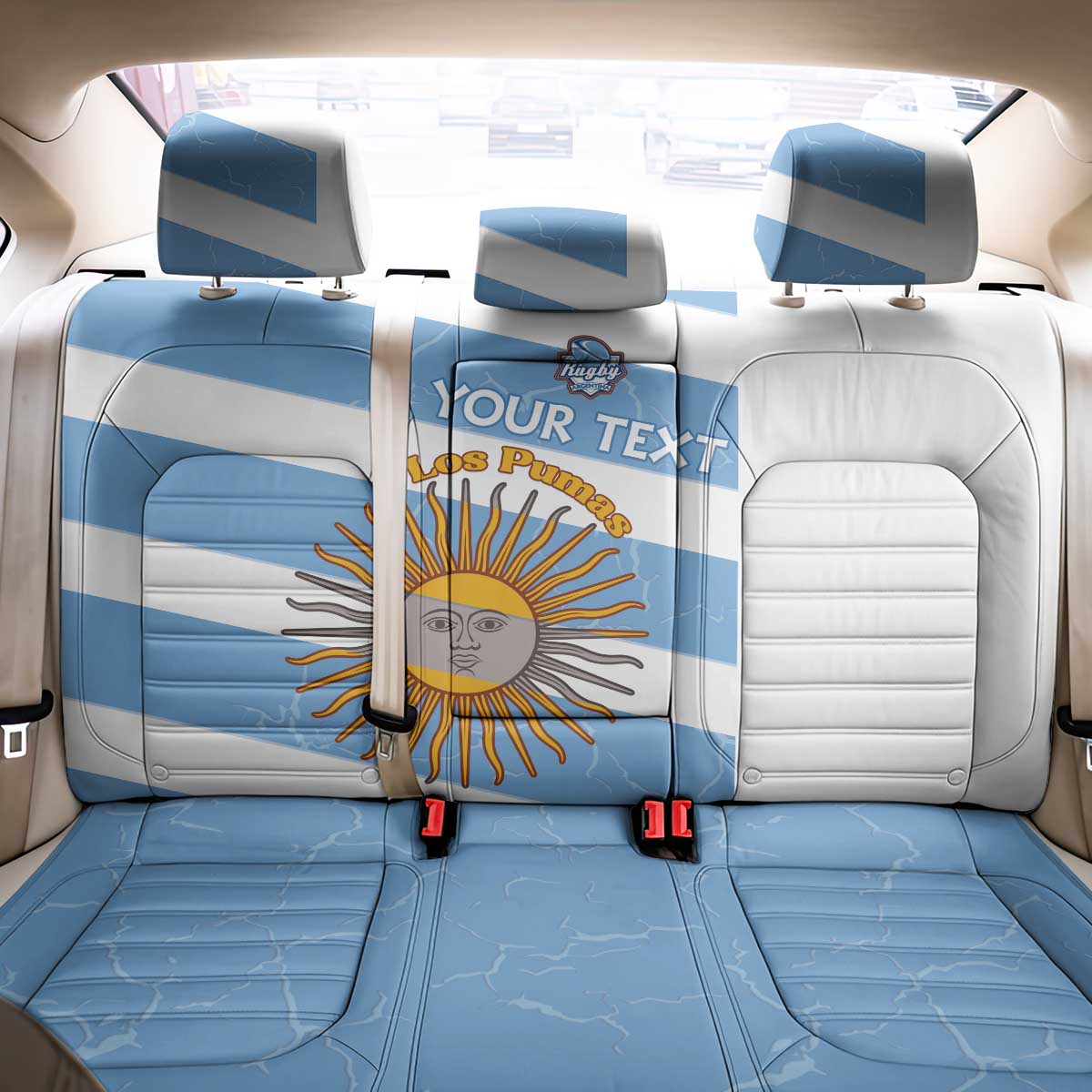 Argentina Rugby Custom Back Car Seat Cover Go Los Pumas
