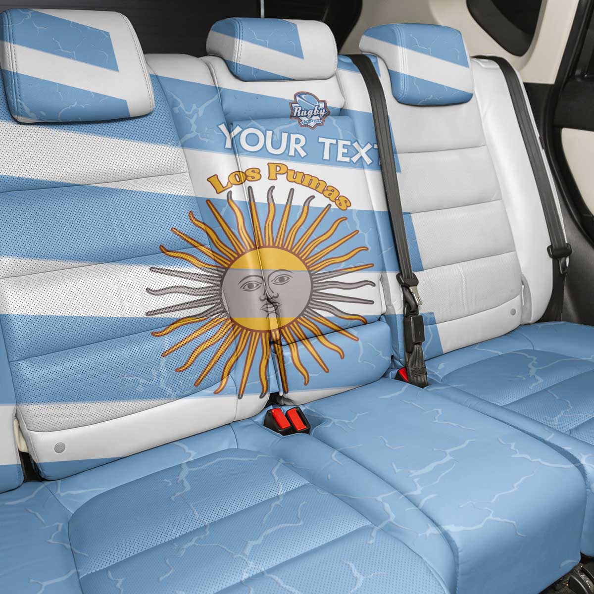 Argentina Rugby Custom Back Car Seat Cover Go Los Pumas