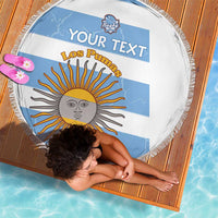 Argentina Rugby Custom Beach Blanket Go Los Pumas