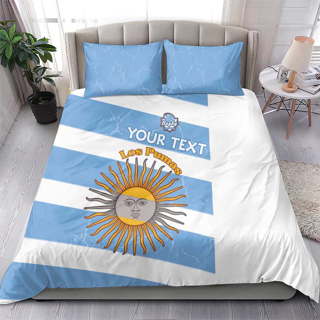Argentina Rugby Custom Bedding Set Go Los Pumas