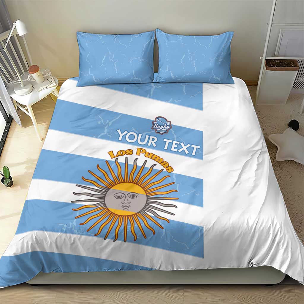 Argentina Rugby Custom Bedding Set Go Los Pumas