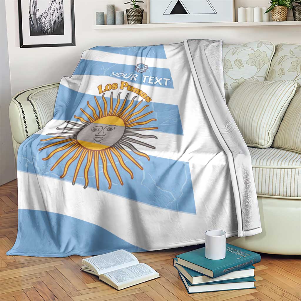 Argentina Rugby Custom Blanket Go Los Pumas