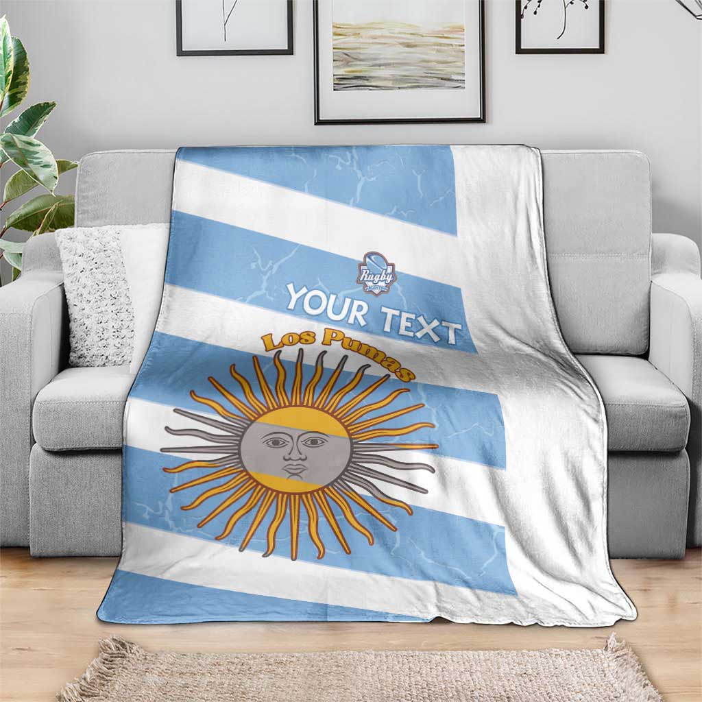 Argentina Rugby Custom Blanket Go Los Pumas