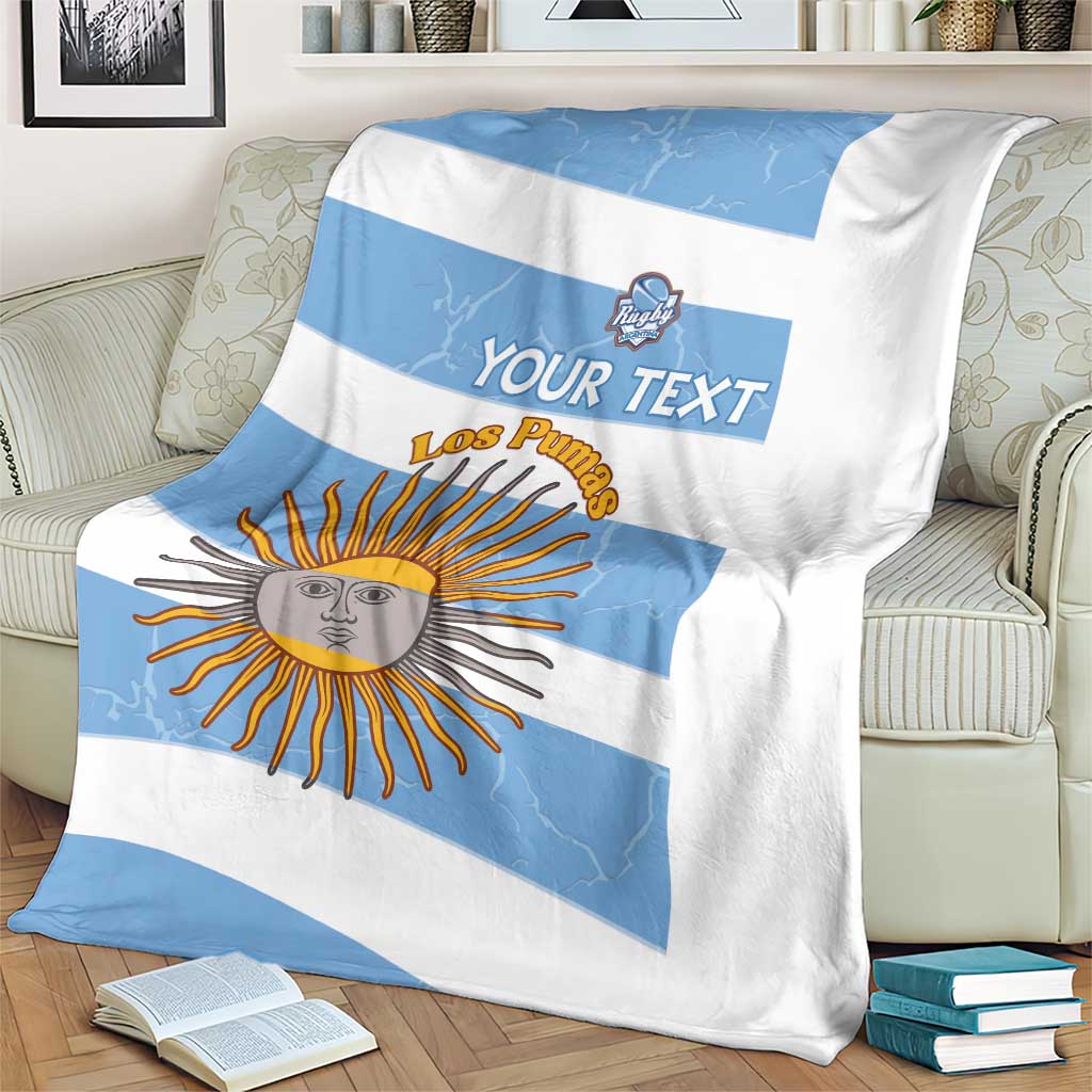 Argentina Rugby Custom Blanket Go Los Pumas
