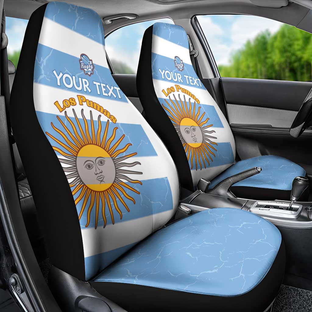 Argentina Rugby Custom Car Seat Cover Go Los Pumas