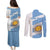Argentina Rugby Custom Couples Matching Puletasi and Long Sleeve Button Shirt Go Los Pumas
