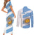 Argentina Rugby Custom Couples Matching Short Sleeve Bodycon Dress and Long Sleeve Button Shirt Go Los Pumas