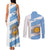 Argentina Rugby Custom Couples Matching Tank Maxi Dress and Long Sleeve Button Shirt Go Los Pumas