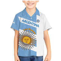 Argentina Rugby Custom Family Matching Mermaid Dress and Hawaiian Shirt Go Los Pumas