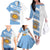 Argentina Rugby Custom Family Matching Off The Shoulder Long Sleeve Dress and Hawaiian Shirt Go Los Pumas