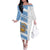 Argentina Rugby Custom Family Matching Off The Shoulder Long Sleeve Dress and Hawaiian Shirt Go Los Pumas