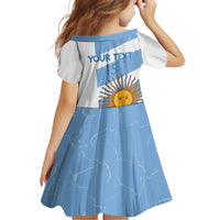 Argentina Rugby Custom Family Matching Off Shoulder Maxi Dress and Hawaiian Shirt Go Los Pumas