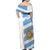 Argentina Rugby Custom Family Matching Off Shoulder Maxi Dress and Hawaiian Shirt Go Los Pumas