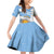 Argentina Rugby Custom Family Matching Off Shoulder Short Dress and Hawaiian Shirt Go Los Pumas