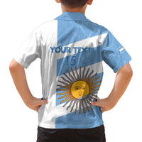Argentina Rugby Custom Family Matching Puletasi and Hawaiian Shirt Go Los Pumas