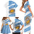 Argentina Rugby Custom Family Matching Short Sleeve Bodycon Dress and Hawaiian Shirt Go Los Pumas