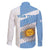 Argentina Rugby Custom Family Matching Short Sleeve Bodycon Dress and Hawaiian Shirt Go Los Pumas