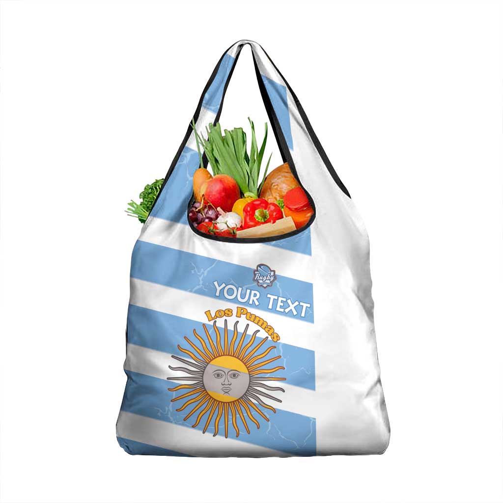 Argentina Rugby Custom Grocery Bag Go Los Pumas