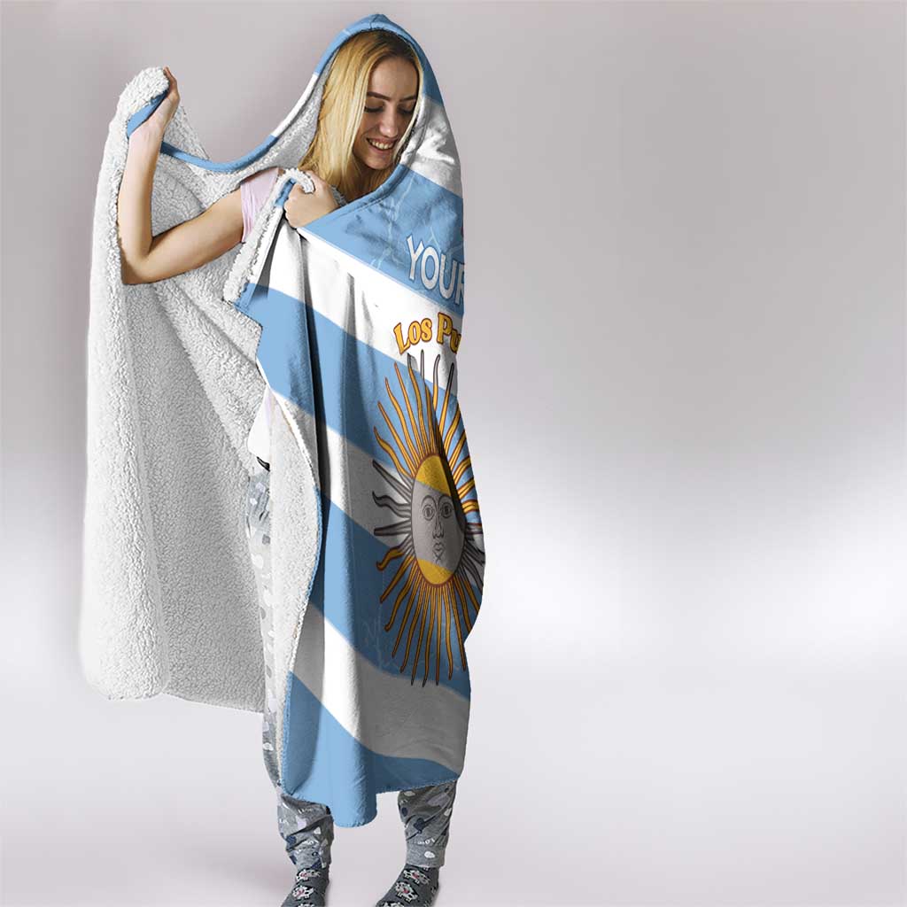 Argentina Rugby Custom Hooded Blanket Go Los Pumas