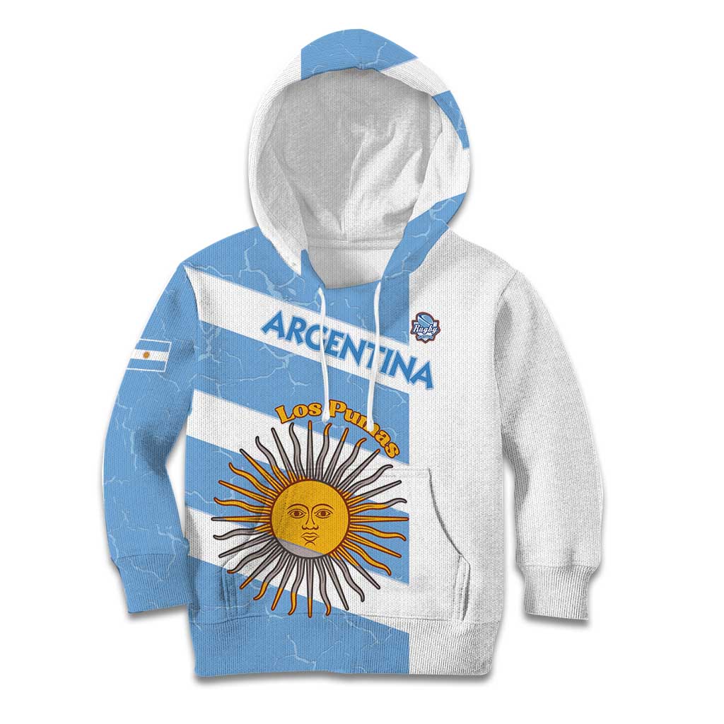 Argentina Rugby Custom Kid Hoodie Go Los Pumas