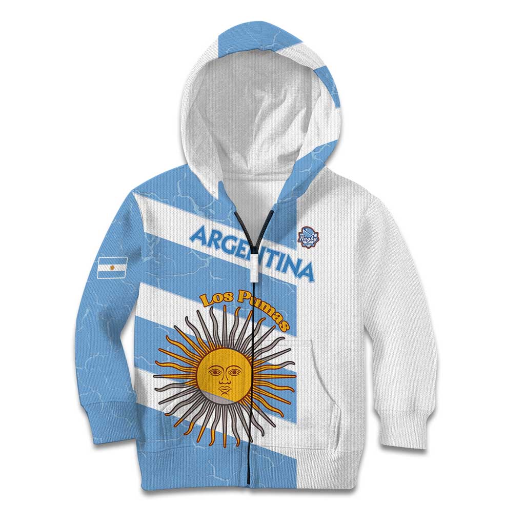 Argentina Rugby Custom Kid Hoodie Go Los Pumas