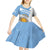 Argentina Rugby Custom Kid Short Sleeve Dress Go Los Pumas