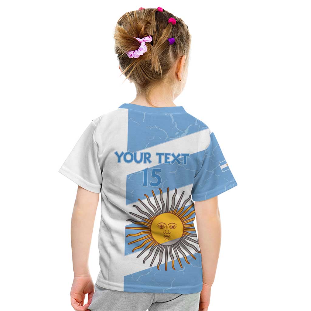 Argentina Rugby Custom Kid T Shirt Go Los Pumas