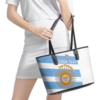 Argentina Rugby Custom Leather Tote Bag Go Los Pumas