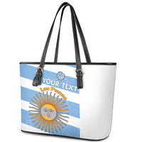 Argentina Rugby Custom Leather Tote Bag Go Los Pumas